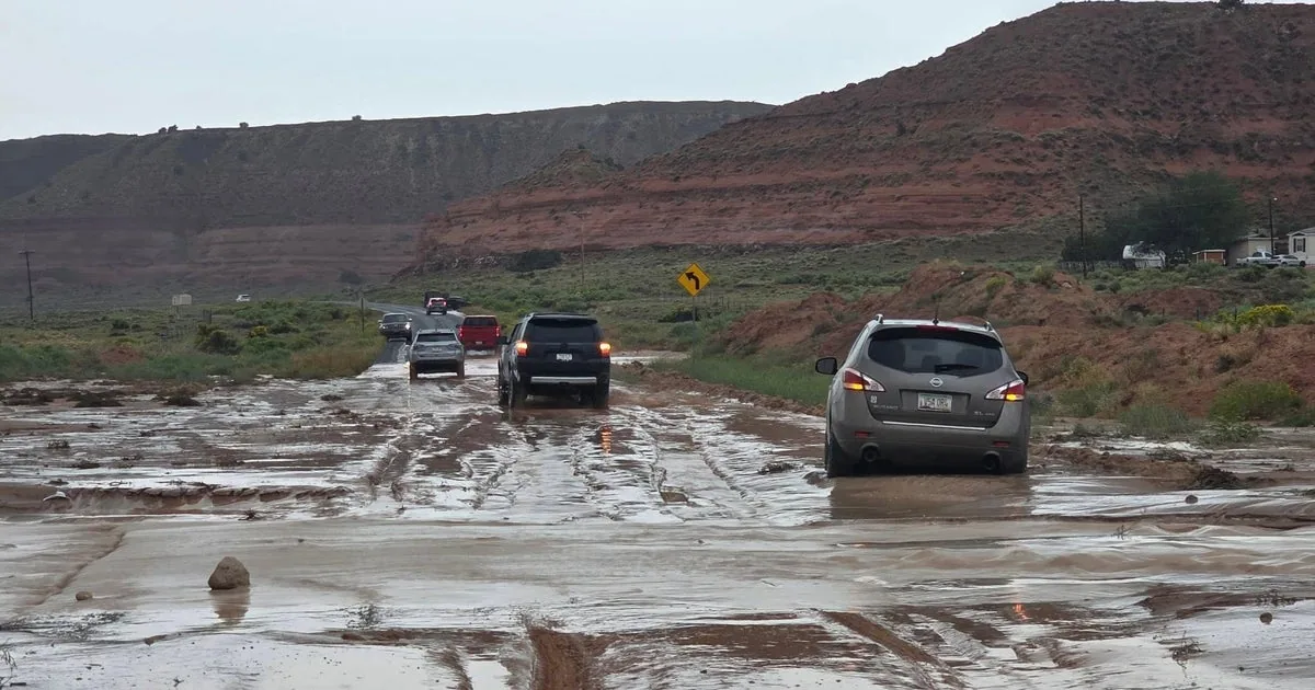 Floodwaters on Navajo Nation in Northwestern New Mexico Kill Two Adults and a Child After Overnight Rain Leaves Roads Impassable